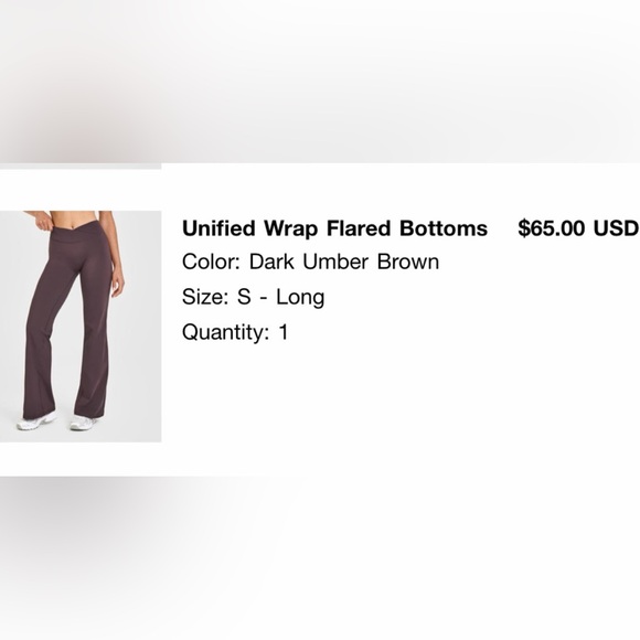 ONERACTIVE Unified wrap flared bottoms LONG - Picture 5 of 5